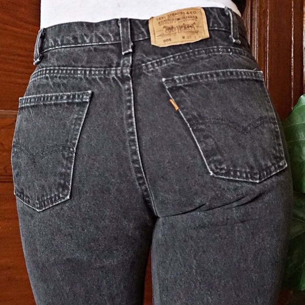 Levi's Orange tab 505 Mom Jeans size 31x30 denim